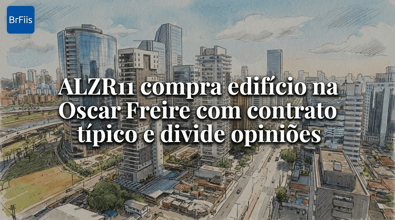 ALZR11 compra edifício na Oscar Freire com contrato típico e divide opiniões