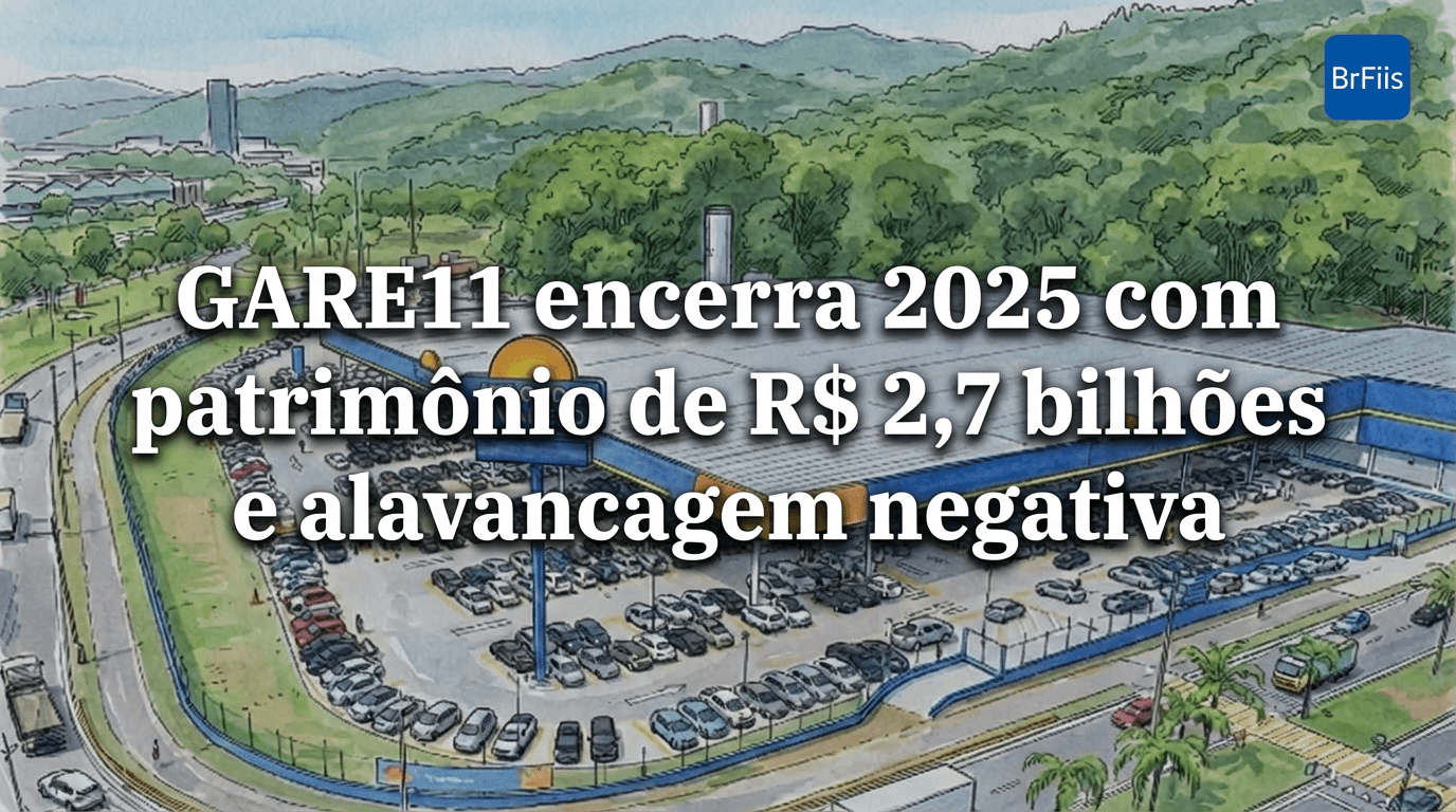 GARE11 encerra 2025 com patrimônio de R$ 2,7 bilhões e alavancagem negativa