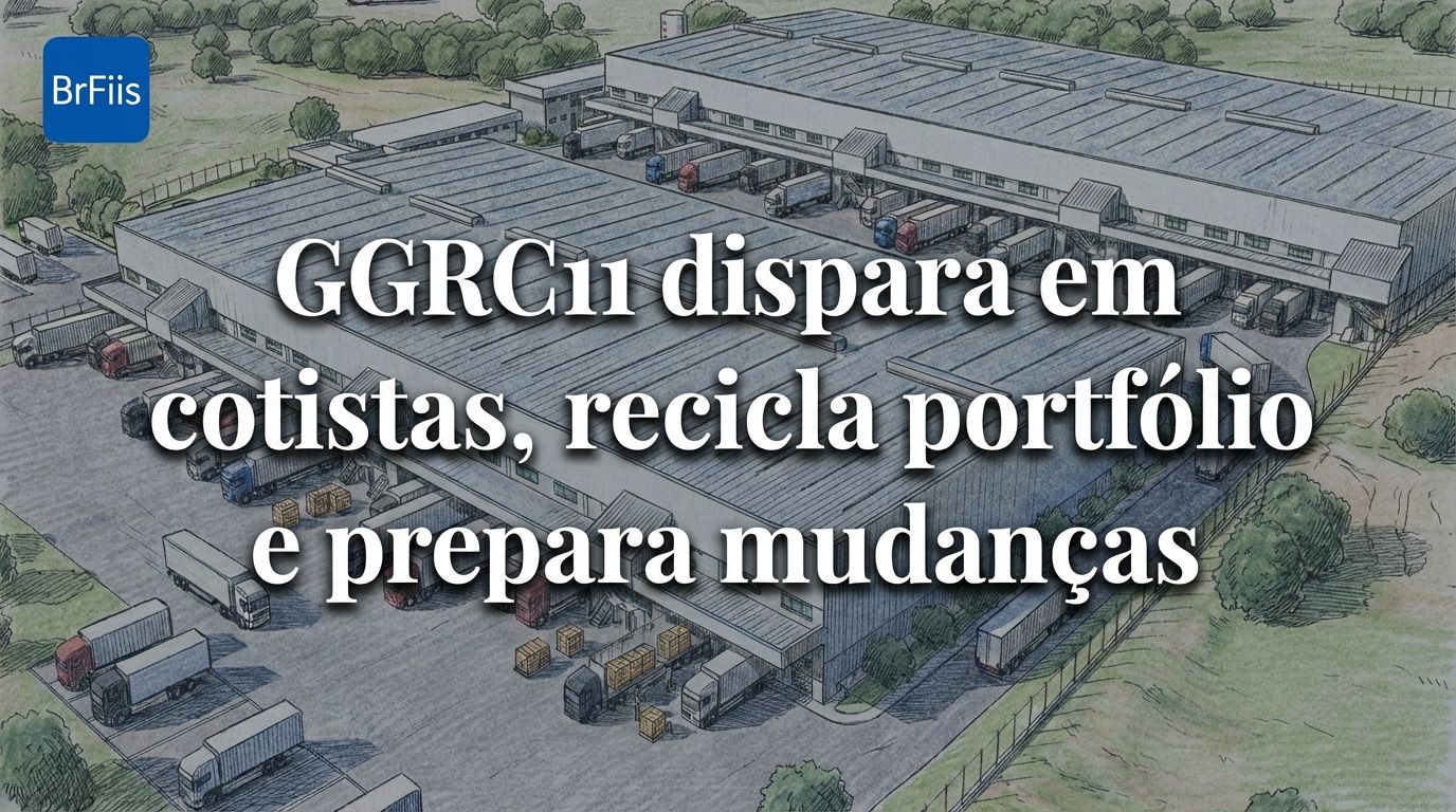 GGRC11 dispara em cotistas, recicla portfólio e prepara mudanças
