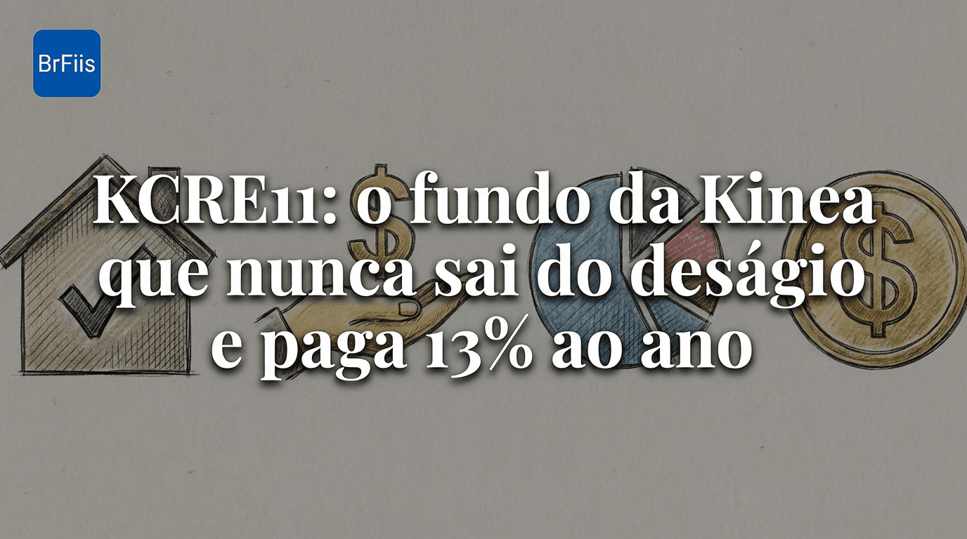 KCRE11: o fundo da Kinea que nunca sai do deságio e paga 13% ao ano