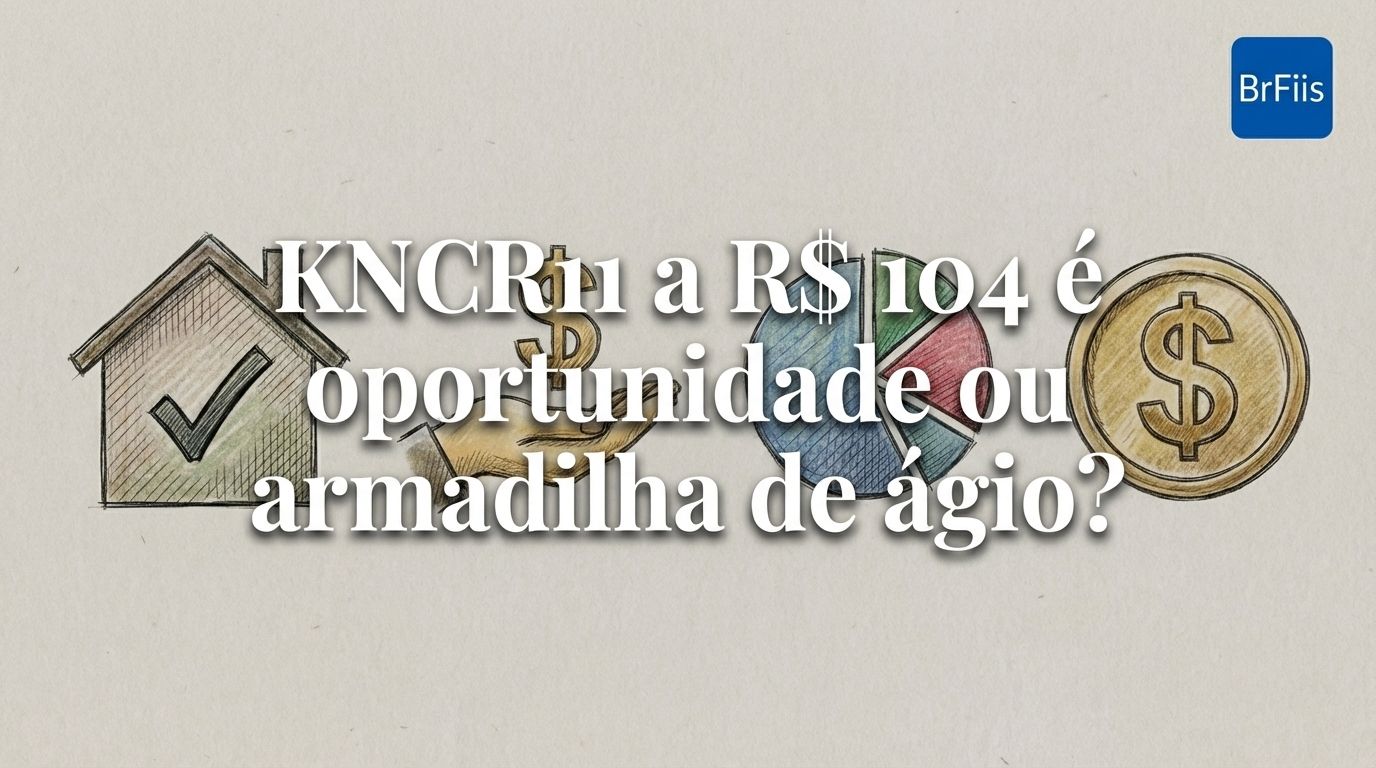 KNCR11 a R$ 104 é oportunidade ou armadilha de ágio?