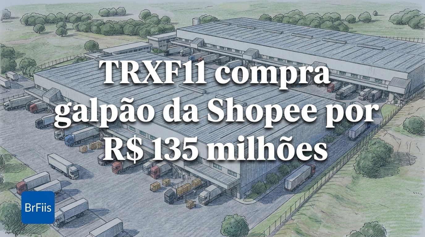 TRXF11 compra galpão da Shopee por R$ 135 milhões