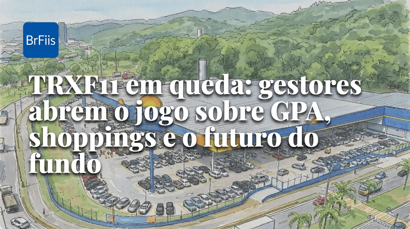 TRXF11 em queda: gestores abrem o jogo sobre GPA, shoppings e o futuro do fundo
