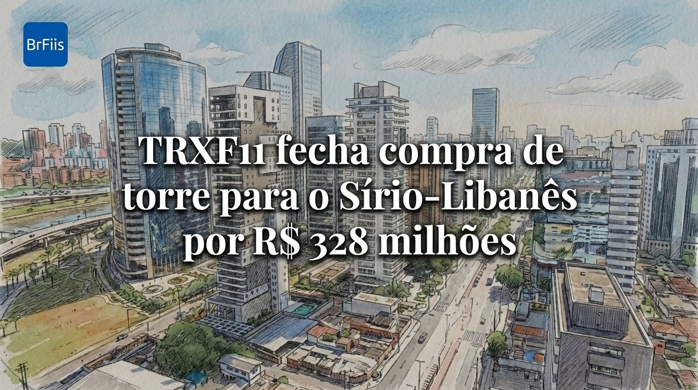 TRXF11 fecha compra de torre para o Sírio-Libanês por R$ 328 milhões