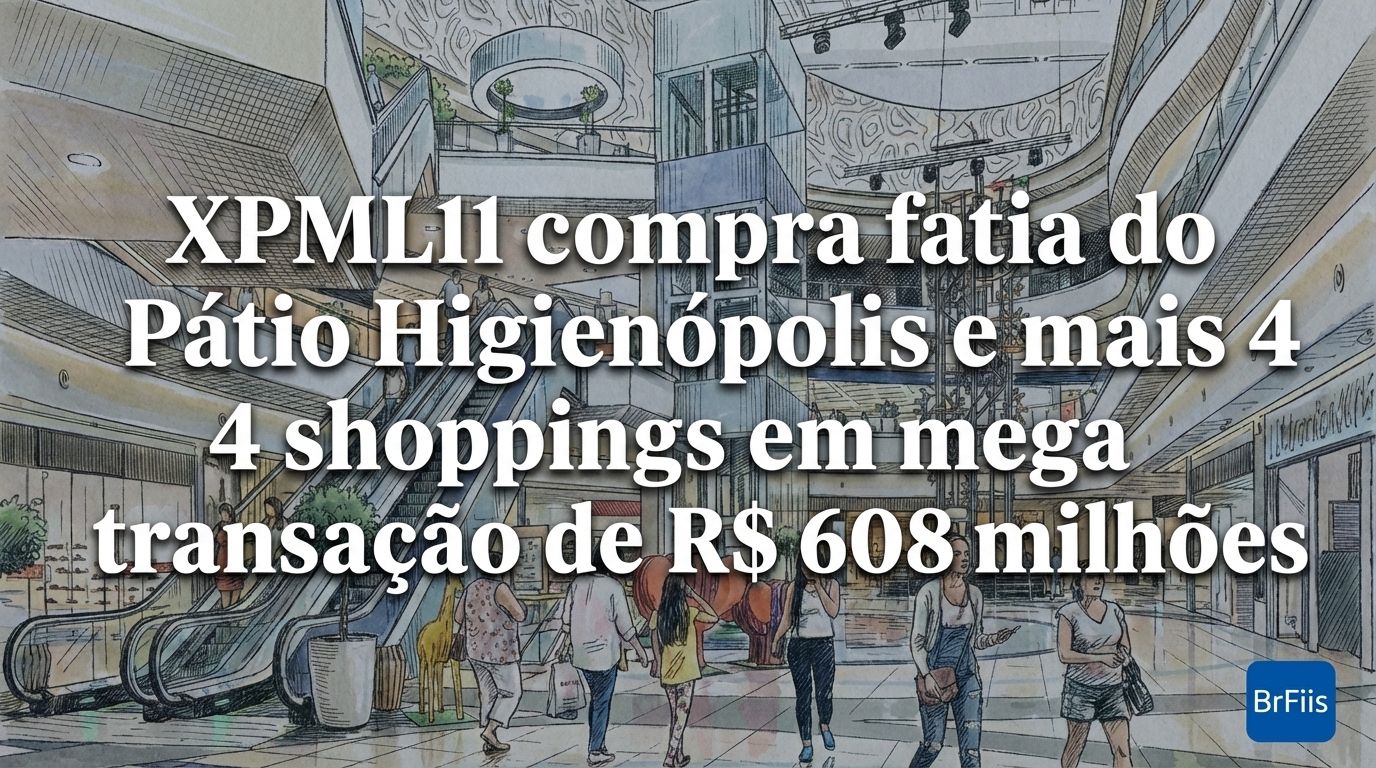 XPML11 compra fatia do Pátio Higienópolis e mais 4 shoppings em mega transação de R$ 608 milhões