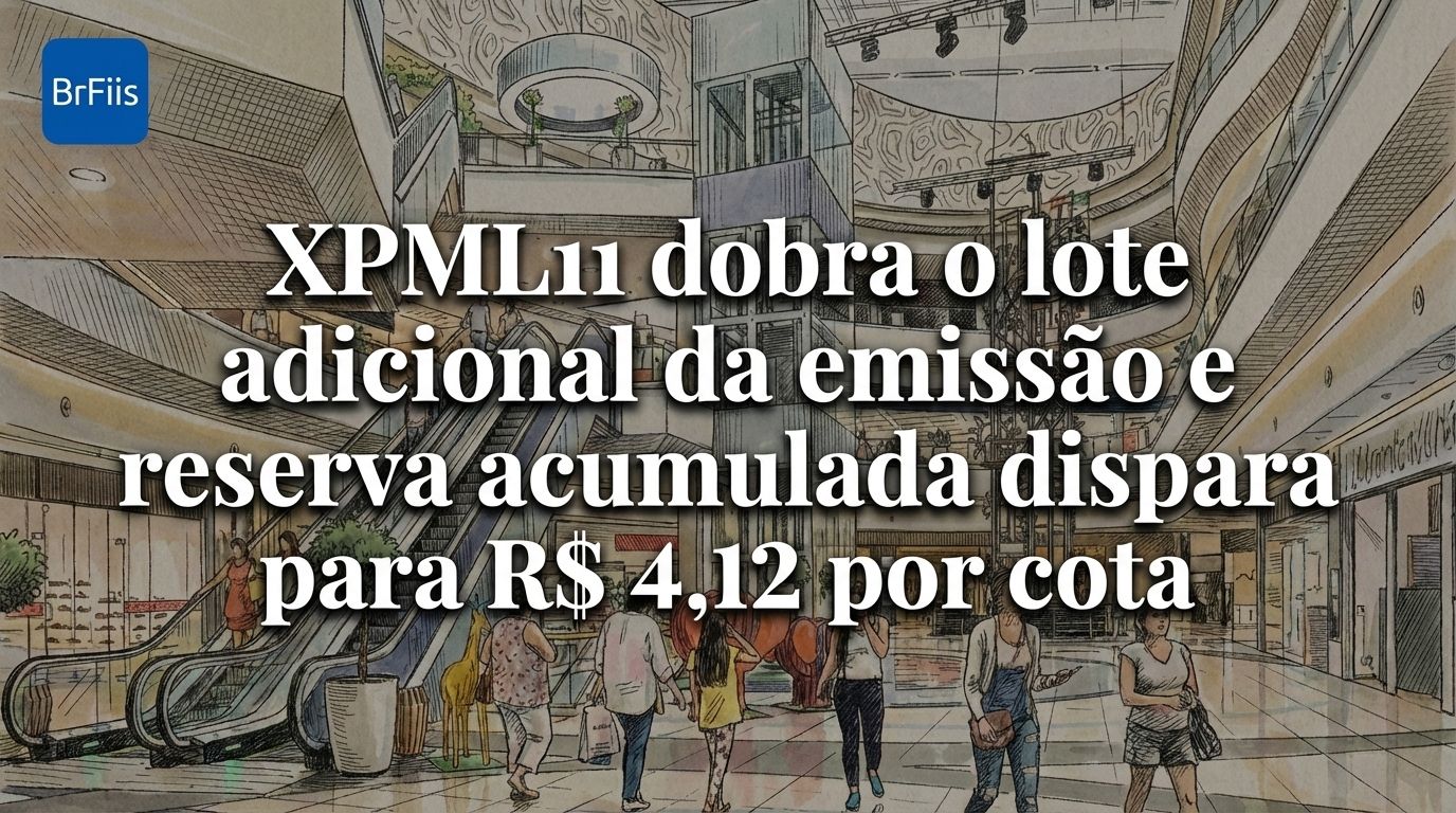 XPML11 dobra o lote adicional da emissão e reserva acumulada dispara para R$ 4,12 por cota